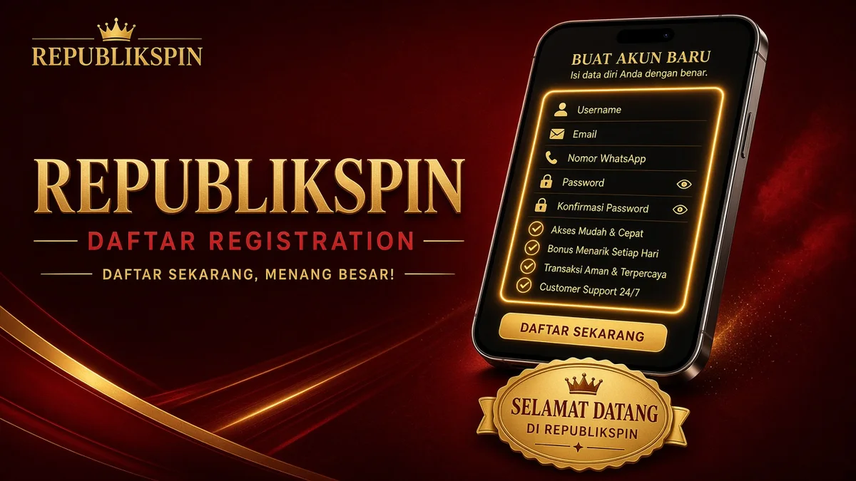 REPUBLIKSPIN Daftar — Panduan Lengkap Indonesia | REPUBLIKSPIN 2026