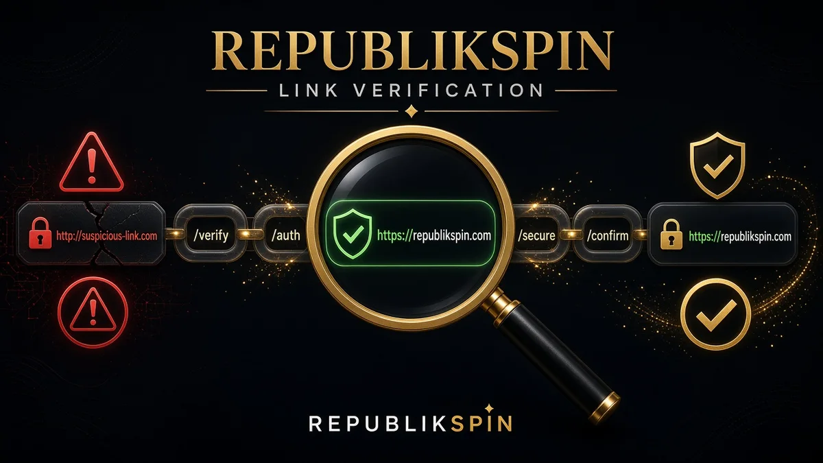 REPUBLIKSPIN Link — Verifikasi Tautan Sebelum Dibuka 2026